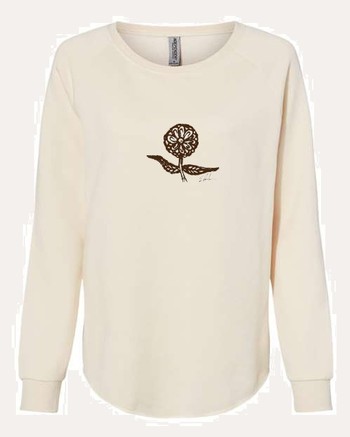 Ladies Flower Sweatshirt